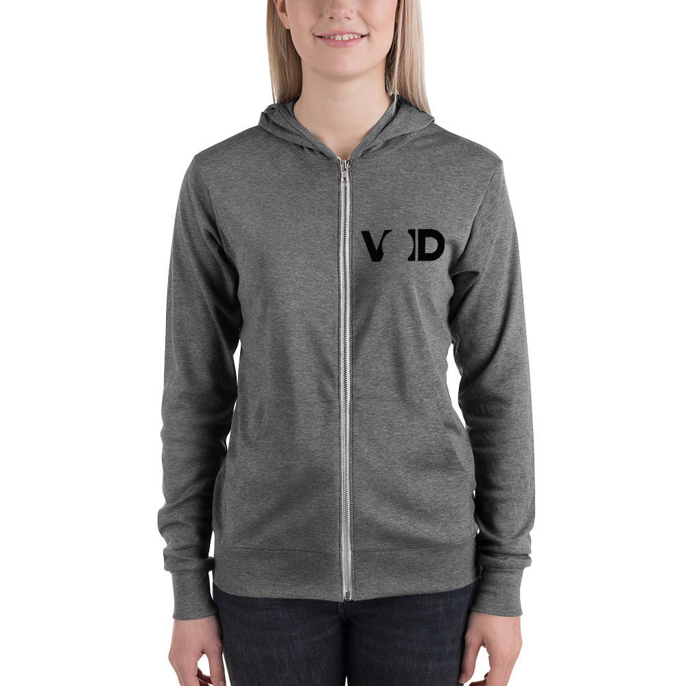 Unisex zip hoodie